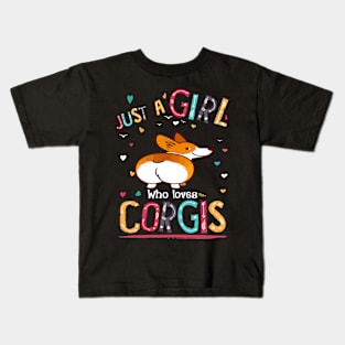 Just A Girl Who Loves Corgi (83) Kids T-Shirt